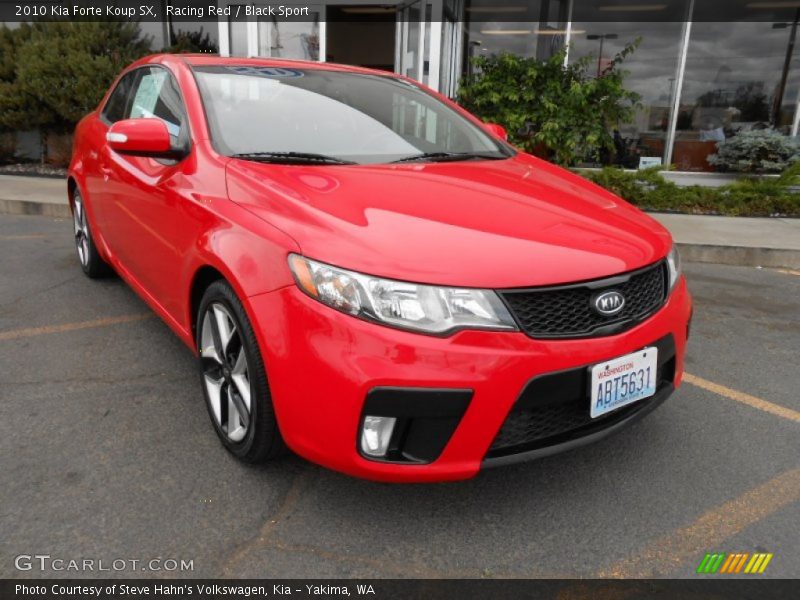 Racing Red / Black Sport 2010 Kia Forte Koup SX