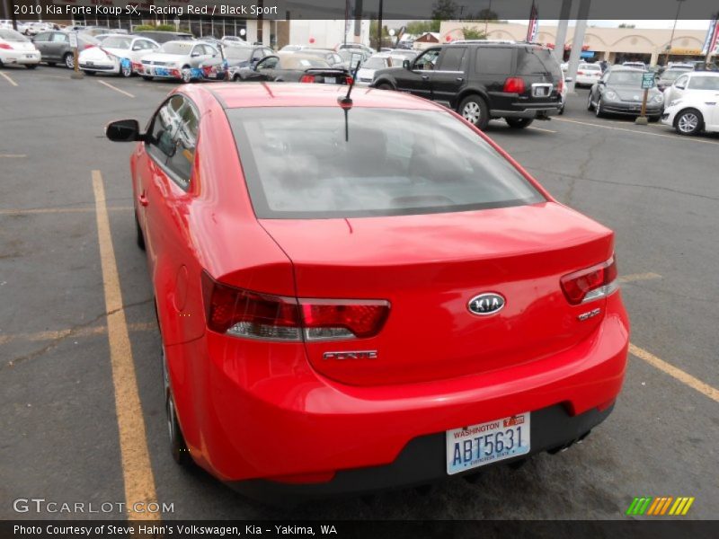 Racing Red / Black Sport 2010 Kia Forte Koup SX