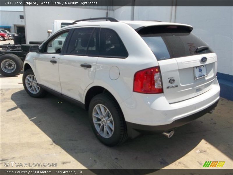 White Suede / Medium Light Stone 2013 Ford Edge SE