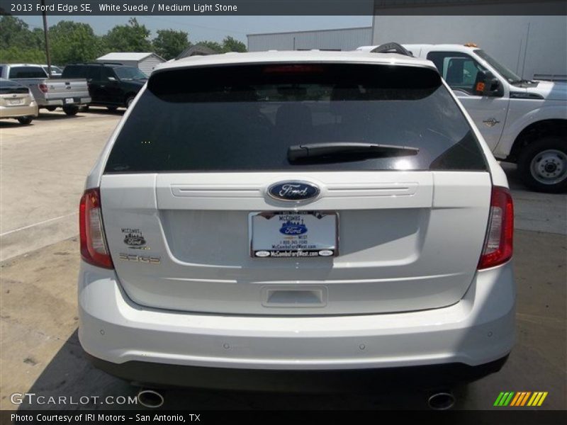 White Suede / Medium Light Stone 2013 Ford Edge SE