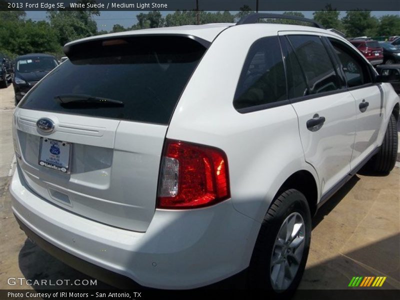 White Suede / Medium Light Stone 2013 Ford Edge SE