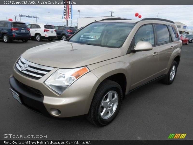 Prairie Gold Metallic / Beige 2007 Suzuki XL7 AWD