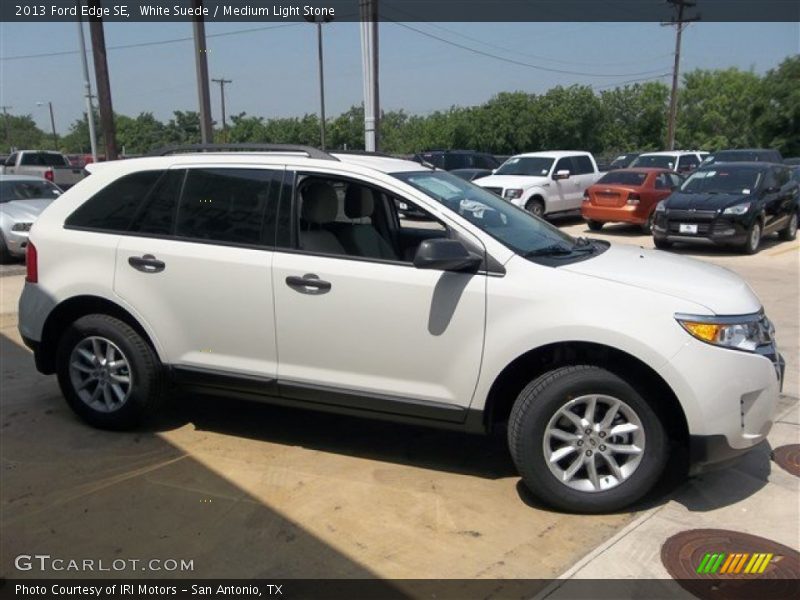 White Suede / Medium Light Stone 2013 Ford Edge SE