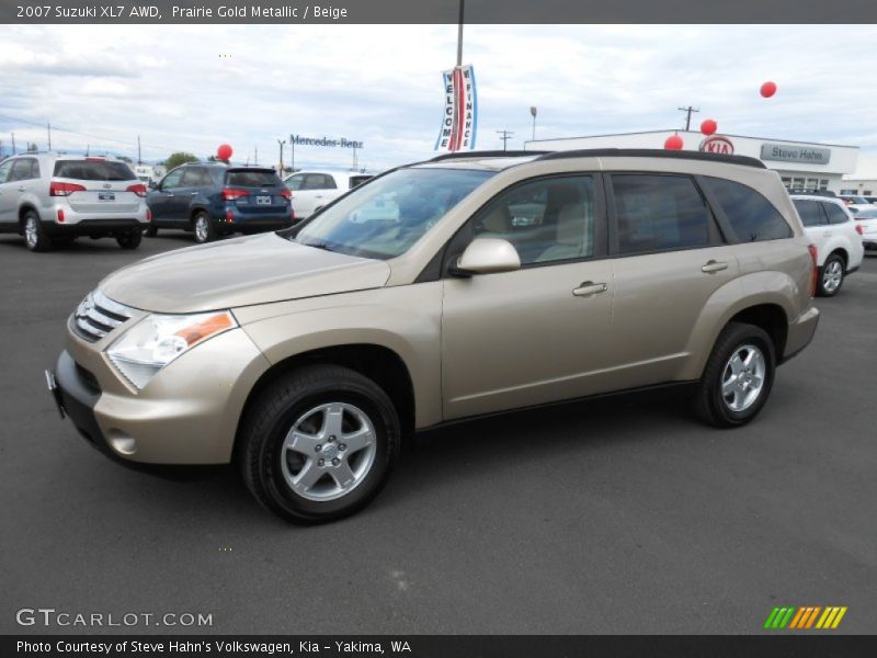 Prairie Gold Metallic / Beige 2007 Suzuki XL7 AWD