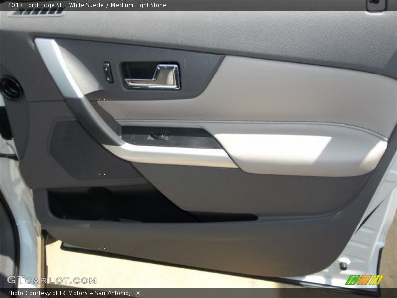 White Suede / Medium Light Stone 2013 Ford Edge SE