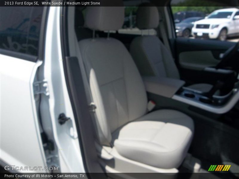 White Suede / Medium Light Stone 2013 Ford Edge SE