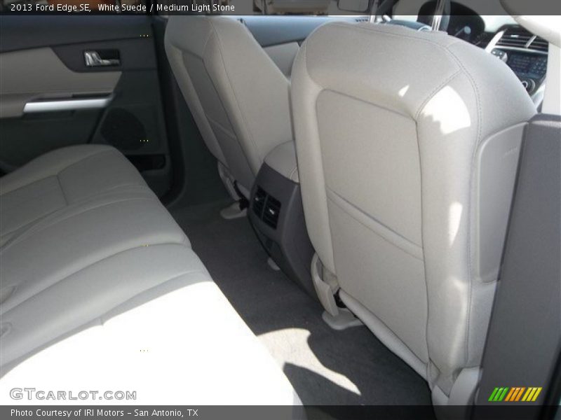 White Suede / Medium Light Stone 2013 Ford Edge SE