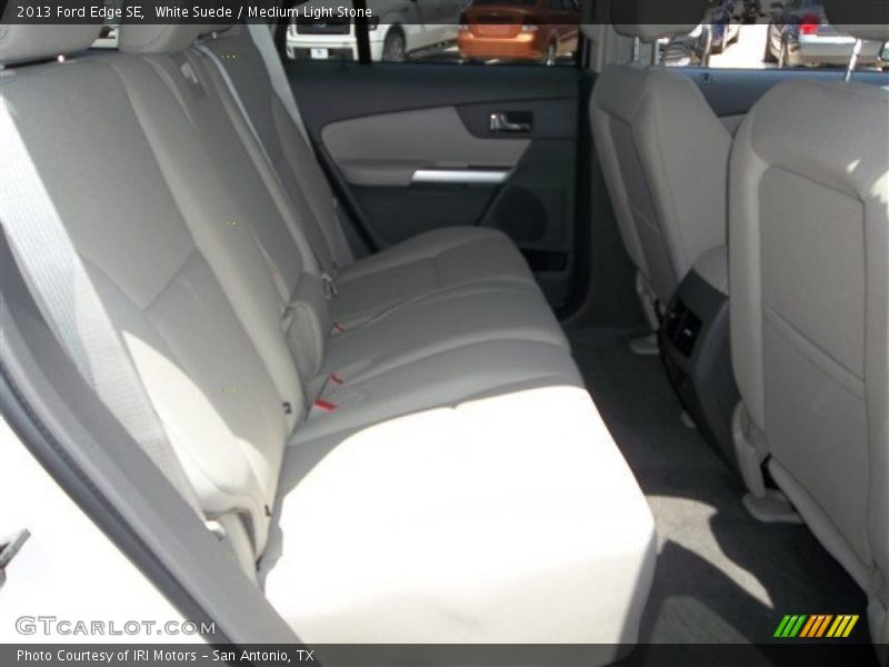 White Suede / Medium Light Stone 2013 Ford Edge SE