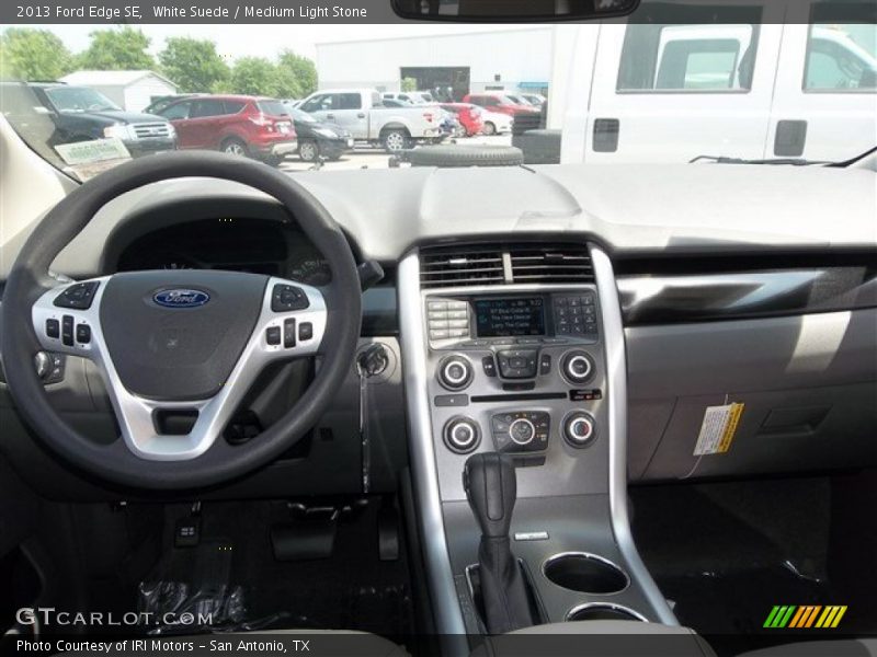 White Suede / Medium Light Stone 2013 Ford Edge SE