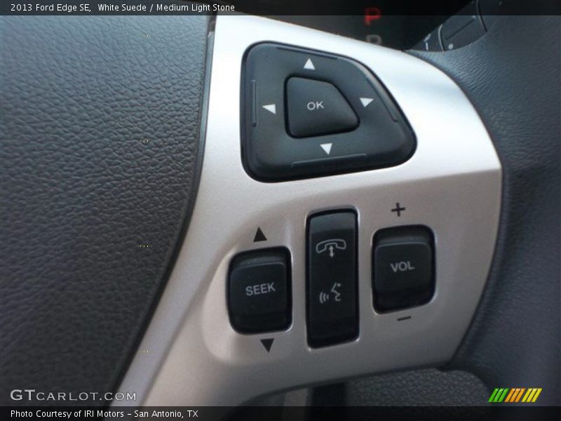 White Suede / Medium Light Stone 2013 Ford Edge SE