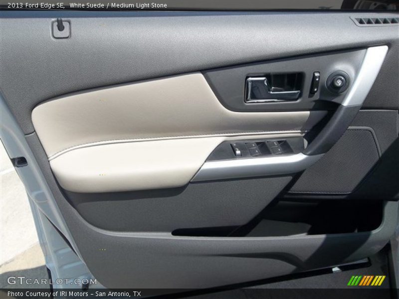 White Suede / Medium Light Stone 2013 Ford Edge SE