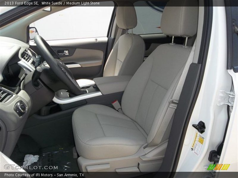 White Suede / Medium Light Stone 2013 Ford Edge SE