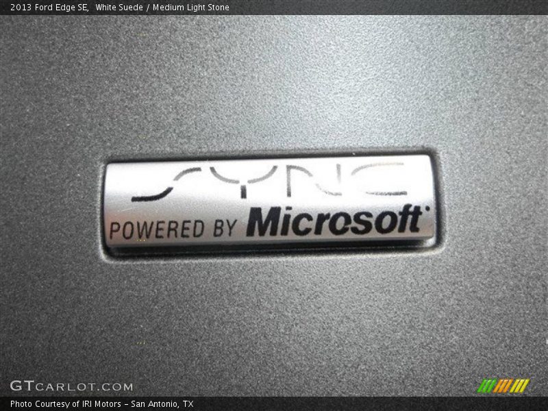 White Suede / Medium Light Stone 2013 Ford Edge SE