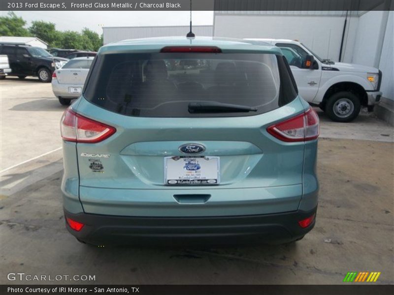 Frosted Glass Metallic / Charcoal Black 2013 Ford Escape S