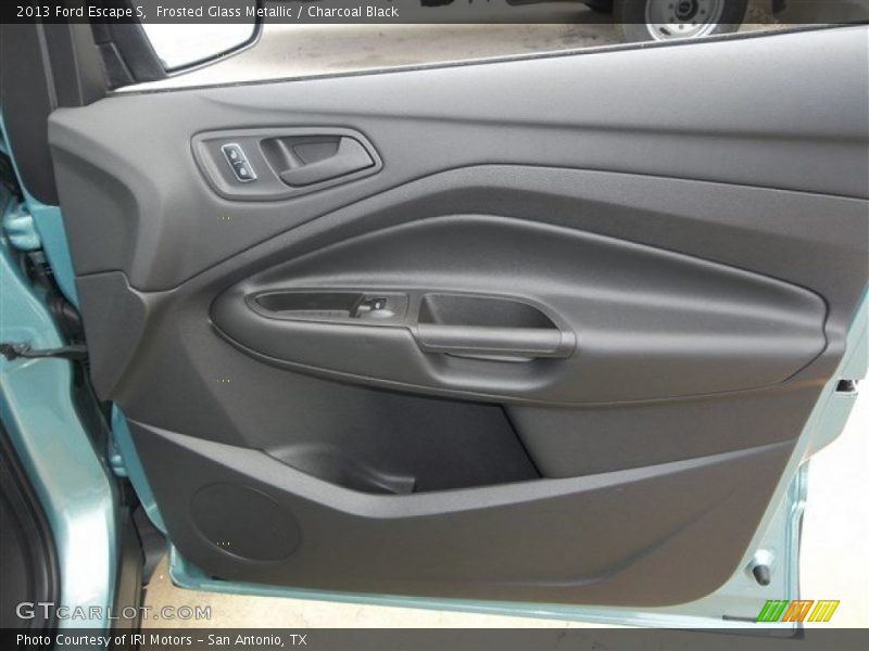 Frosted Glass Metallic / Charcoal Black 2013 Ford Escape S