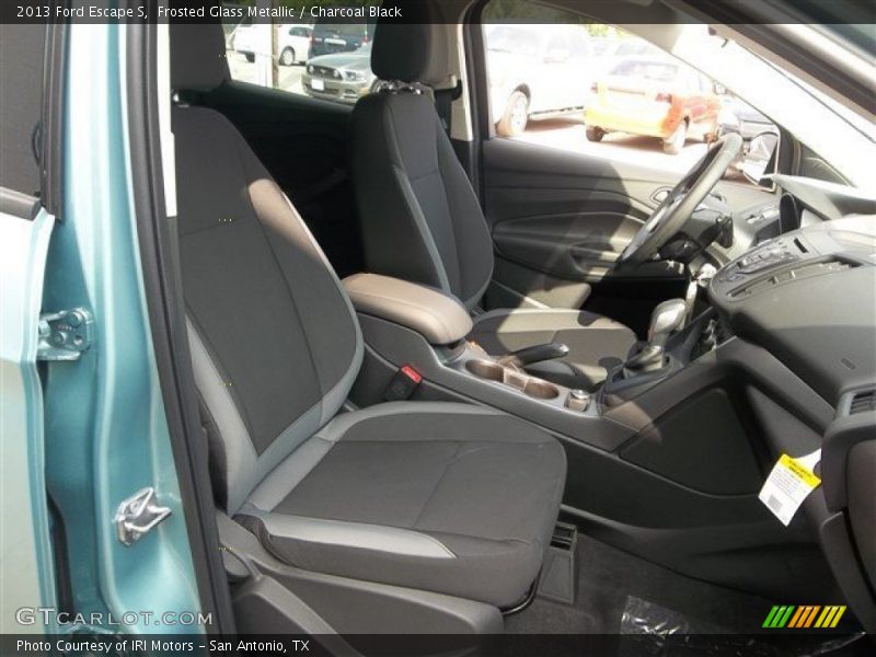 Frosted Glass Metallic / Charcoal Black 2013 Ford Escape S