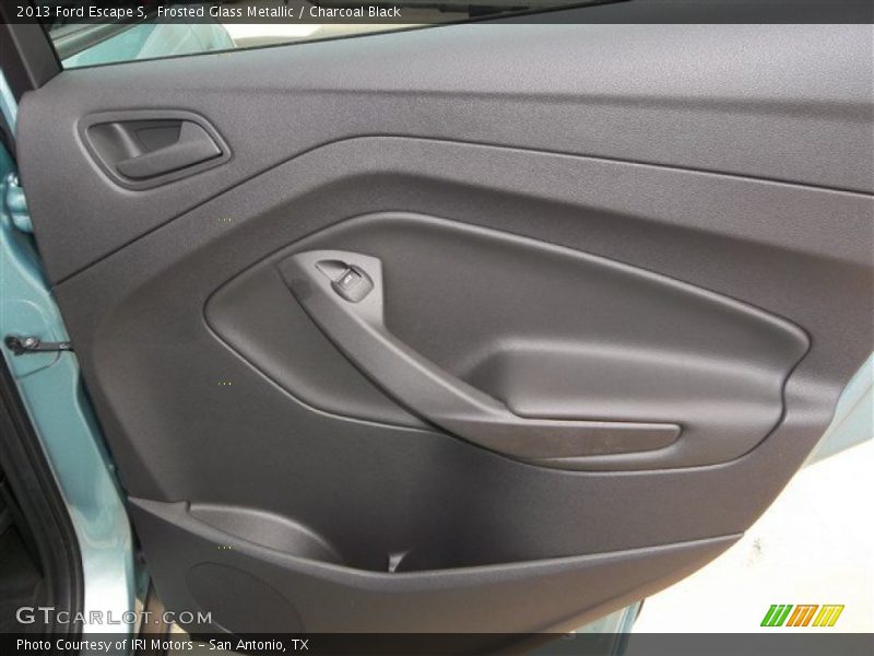 Frosted Glass Metallic / Charcoal Black 2013 Ford Escape S