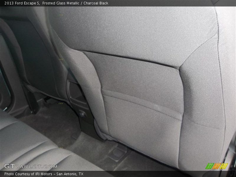 Frosted Glass Metallic / Charcoal Black 2013 Ford Escape S
