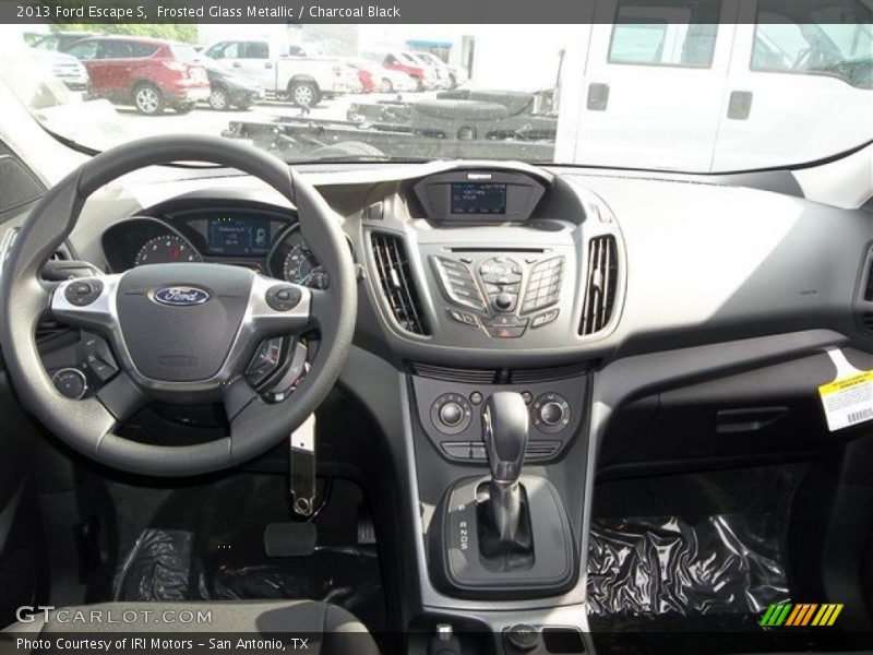 Frosted Glass Metallic / Charcoal Black 2013 Ford Escape S