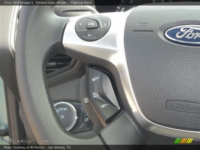 Frosted Glass Metallic / Charcoal Black 2013 Ford Escape S