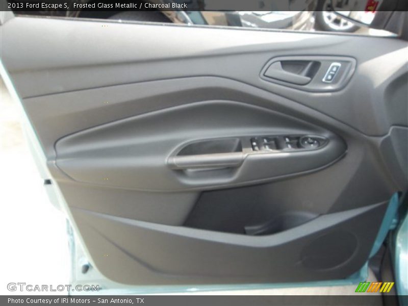 Frosted Glass Metallic / Charcoal Black 2013 Ford Escape S