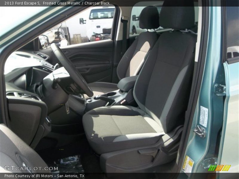 Frosted Glass Metallic / Charcoal Black 2013 Ford Escape S