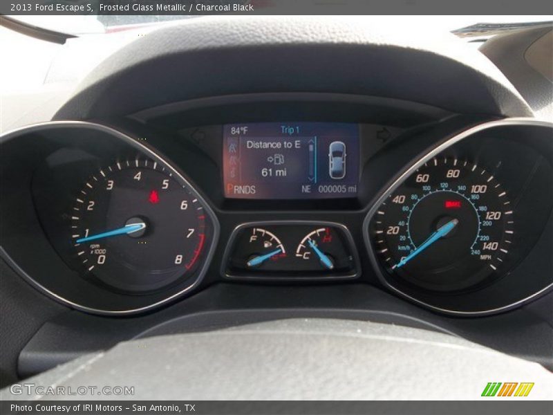 Frosted Glass Metallic / Charcoal Black 2013 Ford Escape S