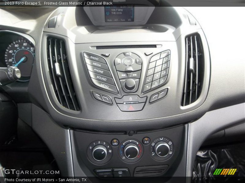Frosted Glass Metallic / Charcoal Black 2013 Ford Escape S