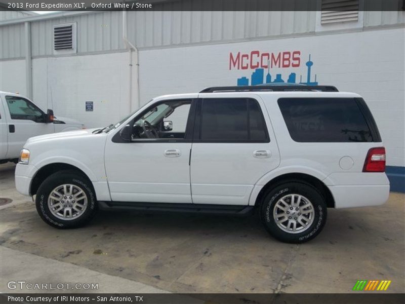 Oxford White / Stone 2013 Ford Expedition XLT