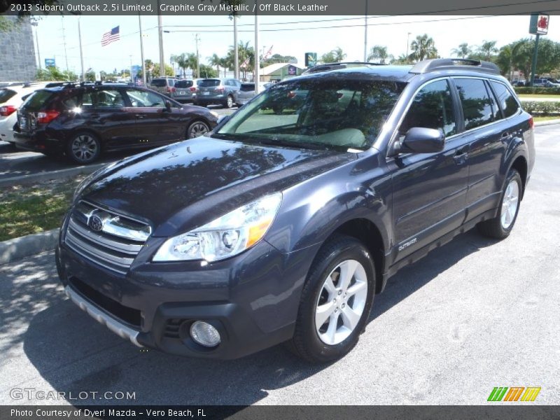 Graphite Gray Metallic / Off Black Leather 2013 Subaru Outback 2.5i Limited