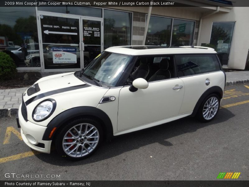 Pepper White / Lounge Carbon Black Leather 2009 Mini Cooper John Cooper Works Clubman