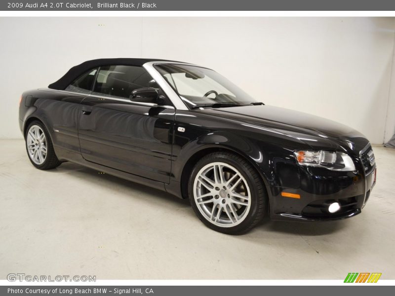 Brilliant Black / Black 2009 Audi A4 2.0T Cabriolet