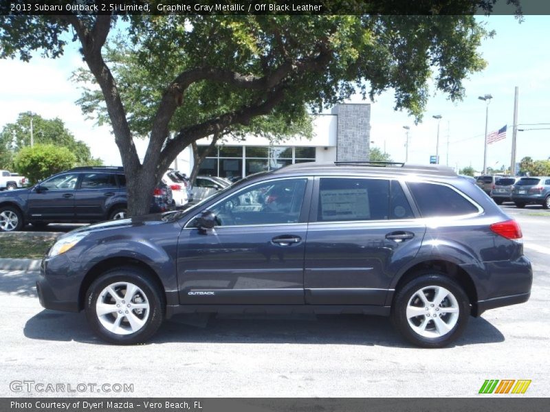 Graphite Gray Metallic / Off Black Leather 2013 Subaru Outback 2.5i Limited