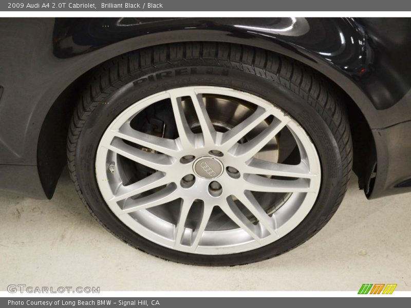 Brilliant Black / Black 2009 Audi A4 2.0T Cabriolet
