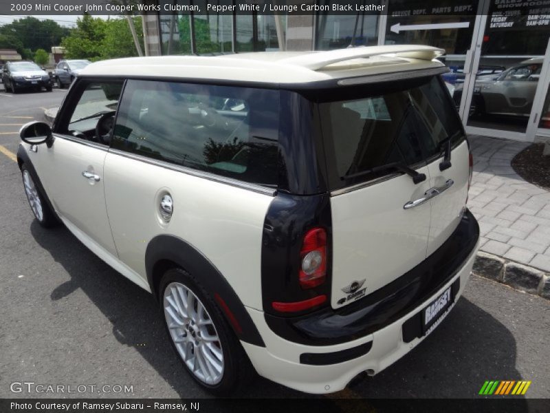 Pepper White / Lounge Carbon Black Leather 2009 Mini Cooper John Cooper Works Clubman