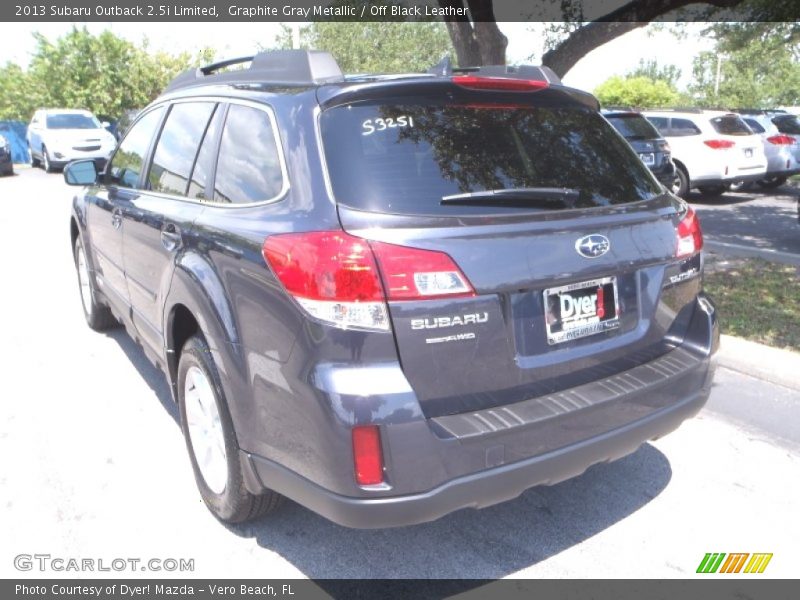 Graphite Gray Metallic / Off Black Leather 2013 Subaru Outback 2.5i Limited