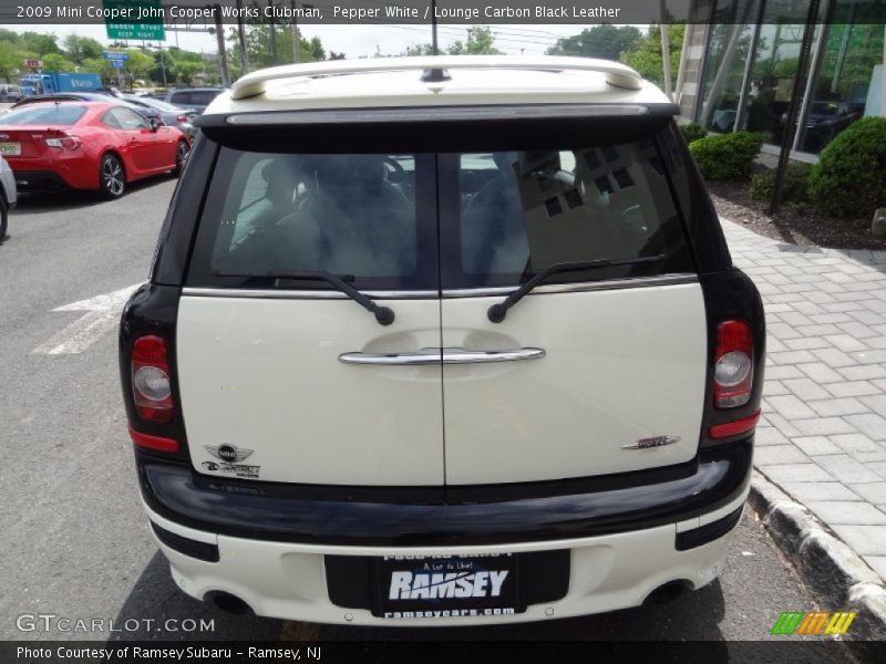 Pepper White / Lounge Carbon Black Leather 2009 Mini Cooper John Cooper Works Clubman