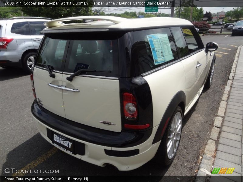 Pepper White / Lounge Carbon Black Leather 2009 Mini Cooper John Cooper Works Clubman