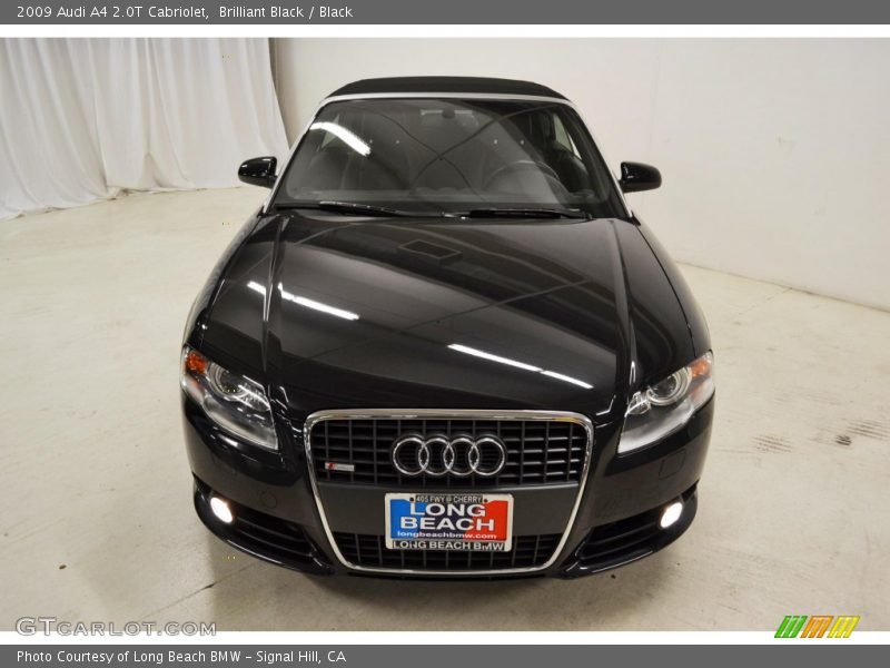 Brilliant Black / Black 2009 Audi A4 2.0T Cabriolet