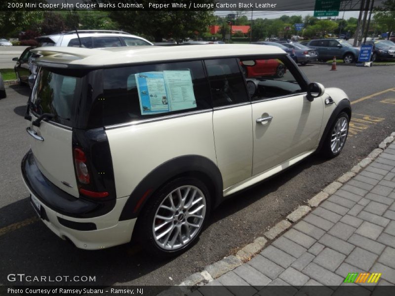 Pepper White / Lounge Carbon Black Leather 2009 Mini Cooper John Cooper Works Clubman
