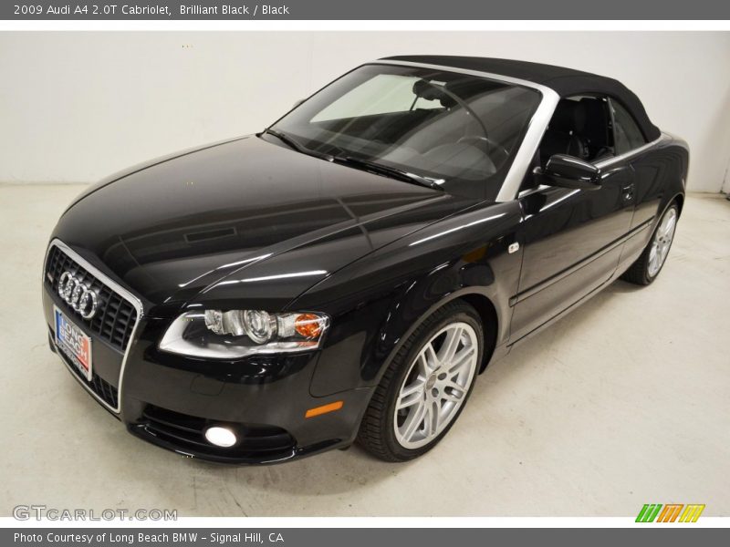 Brilliant Black / Black 2009 Audi A4 2.0T Cabriolet