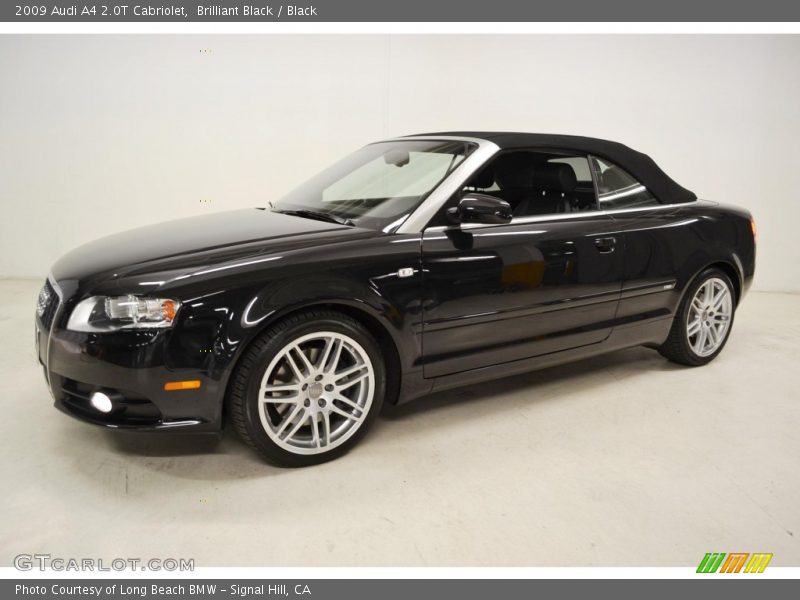 Brilliant Black / Black 2009 Audi A4 2.0T Cabriolet