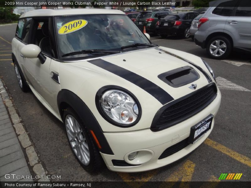Pepper White / Lounge Carbon Black Leather 2009 Mini Cooper John Cooper Works Clubman