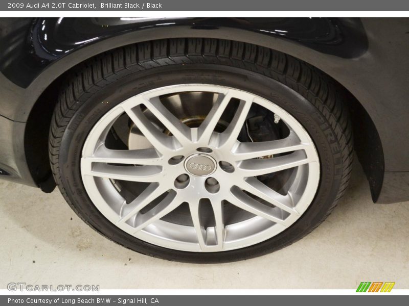 Brilliant Black / Black 2009 Audi A4 2.0T Cabriolet