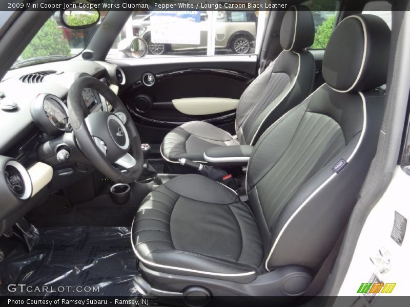  2009 Cooper John Cooper Works Clubman Lounge Carbon Black Leather Interior