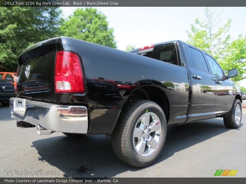 Black / Black/Diesel Gray 2013 Ram 1500 Big Horn Crew Cab