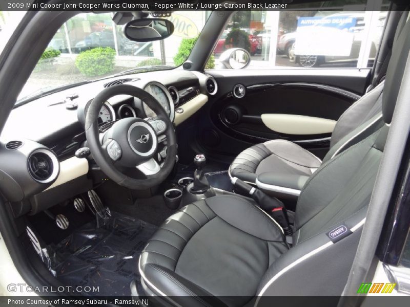 Lounge Carbon Black Leather Interior - 2009 Cooper John Cooper Works Clubman 