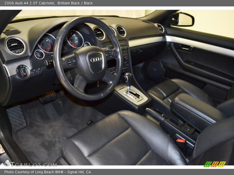 Brilliant Black / Black 2009 Audi A4 2.0T Cabriolet