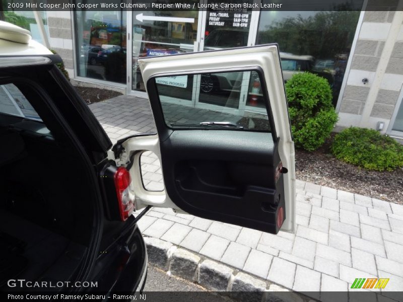 Pepper White / Lounge Carbon Black Leather 2009 Mini Cooper John Cooper Works Clubman