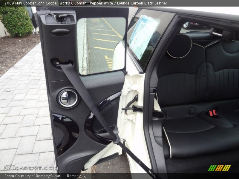 Pepper White / Lounge Carbon Black Leather 2009 Mini Cooper John Cooper Works Clubman